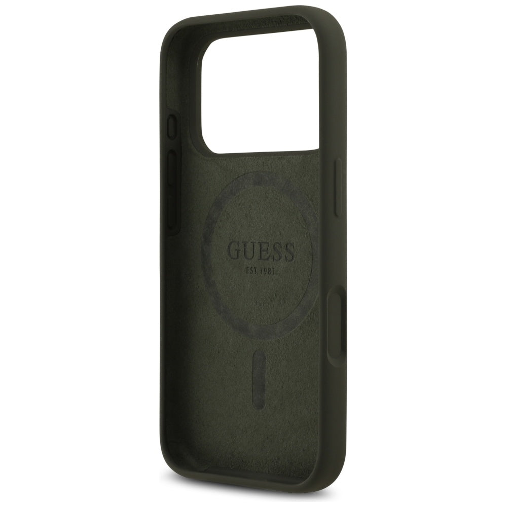 MagSafe tok Apple iPhone 17 Pro-hoz, Guess, Triangle Logo, Kaki