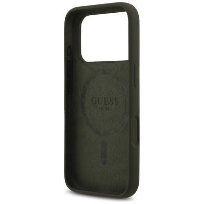 MagSafe tok Apple iPhone 17 Pro-hoz, Guess, Triangle Logo, Kaki