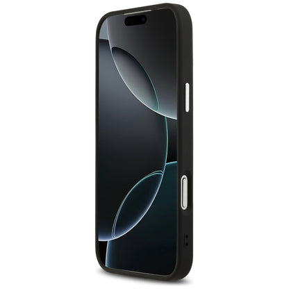 MagSafe tok Apple iPhone 17 Pro-hoz, Guess, Triangle Logo, Fekete-Ezüst