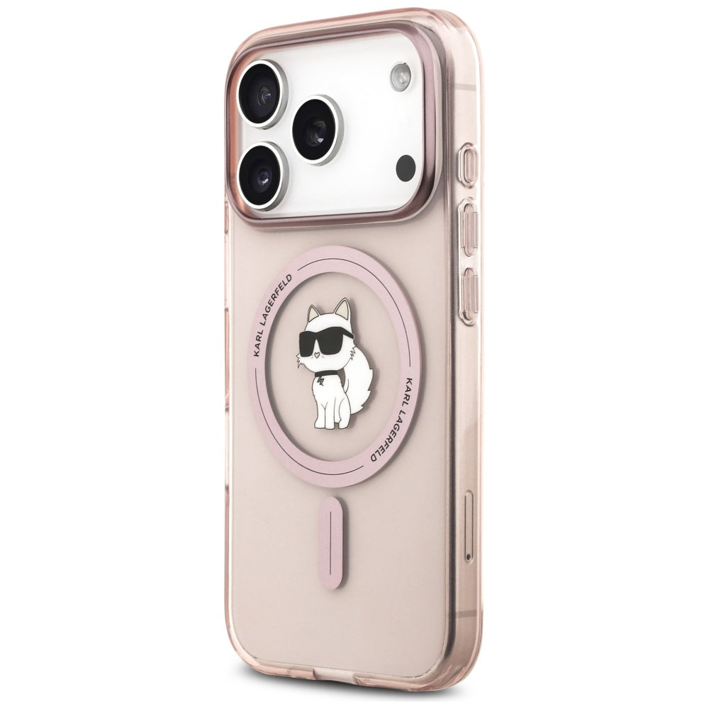 MagSafe tok Apple iPhone 17 Pro-hoz, Karl Lagerfeld, IML Choupette, Rózsaszín