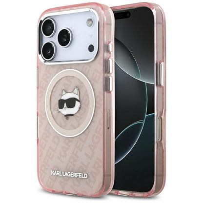 MagSafe tok Apple iPhone 17 Pro-hoz, Karl Lagerfeld, IML Choupette`s Head, Rózsaszín