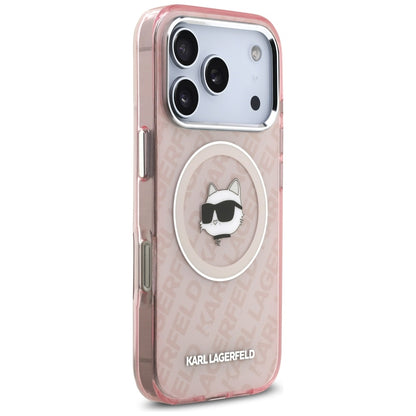 MagSafe tok Apple iPhone 17 Pro-hoz, Karl Lagerfeld, IML Choupette`s Head, Rózsaszín