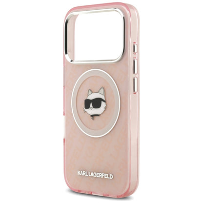 MagSafe tok Apple iPhone 17 Pro-hoz, Karl Lagerfeld, IML Choupette`s Head, Rózsaszín