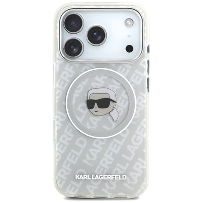 MagSafe tok Apple iPhone 17 Pro-hoz, Karl Lagerfeld, IML Karl`s Head, Szürke