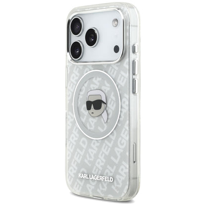 MagSafe tok Apple iPhone 17 Pro-hoz, Karl Lagerfeld, IML Karl`s Head, Szürke
