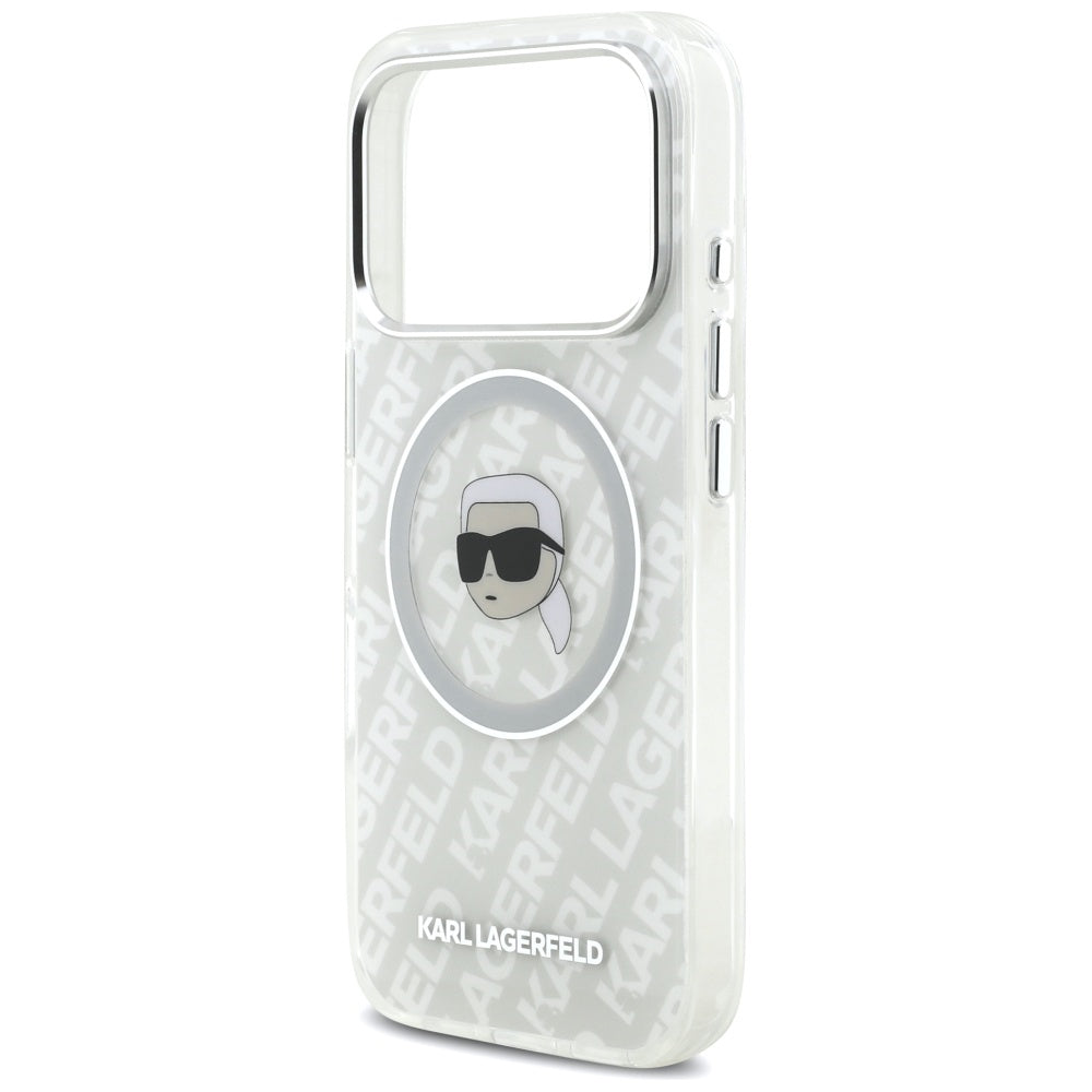 MagSafe tok Apple iPhone 17 Pro-hoz, Karl Lagerfeld, IML Karl`s Head, Szürke