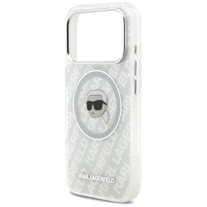 MagSafe tok Apple iPhone 17 Pro-hoz, Karl Lagerfeld, IML Karl`s Head, Szürke