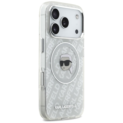 MagSafe tok Apple iPhone 17 Pro-hoz, Karl Lagerfeld, IML Karl`s Head, Szürke