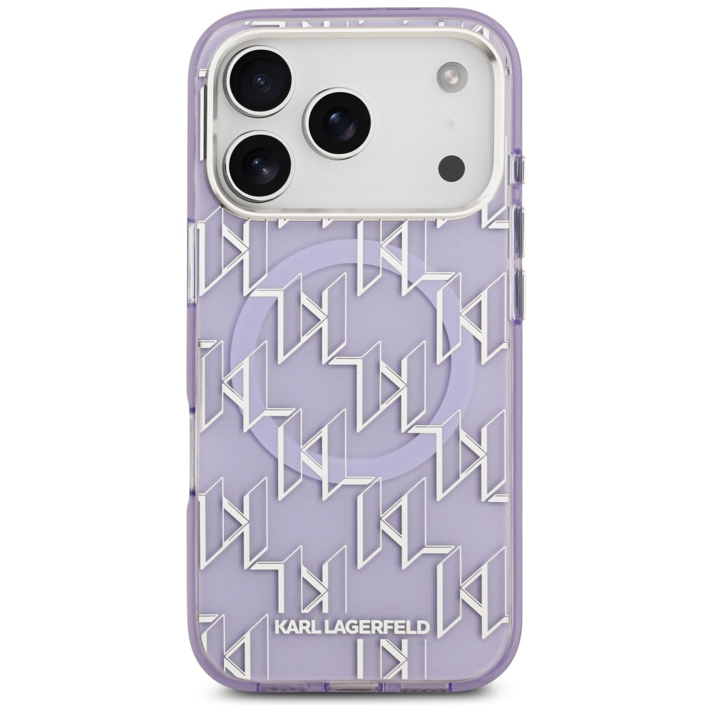 MagSafe tok Apple iPhone 17 Pro-hoz, Karl Lagerfeld, IML KL Monogram, Lila