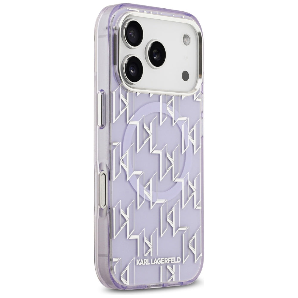 MagSafe tok Apple iPhone 17 Pro-hoz, Karl Lagerfeld, IML KL Monogram, Lila