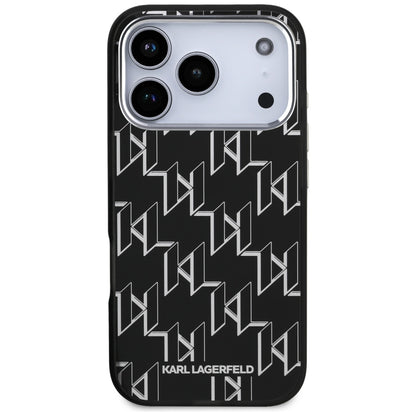 MagSafe tok Apple iPhone 17 Pro-hoz, Karl Lagerfeld, IML KL Monogram, Fekete
