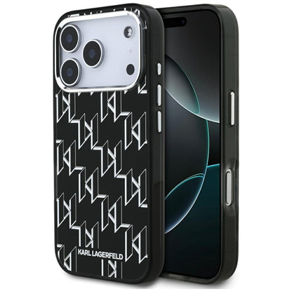 MagSafe tok Apple iPhone 17 Pro-hoz, Karl Lagerfeld, IML KL Monogram, Fekete