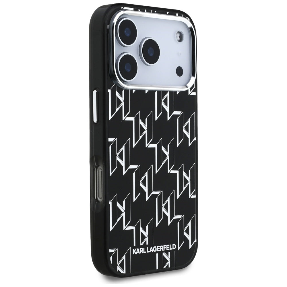 MagSafe tok Apple iPhone 17 Pro-hoz, Karl Lagerfeld, IML KL Monogram, Fekete