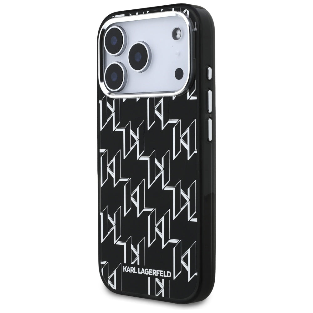 MagSafe tok Apple iPhone 17 Pro-hoz, Karl Lagerfeld, IML KL Monogram, Fekete