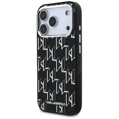 MagSafe tok Apple iPhone 17 Pro-hoz, Karl Lagerfeld, IML KL Monogram, Fekete