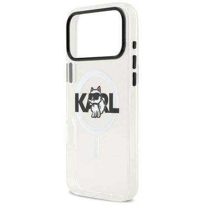MagSafe tok Apple iPhone 17 Pro-hoz, Karl Lagerfeld, IML Sketch Logo Choupette, Átlátszó