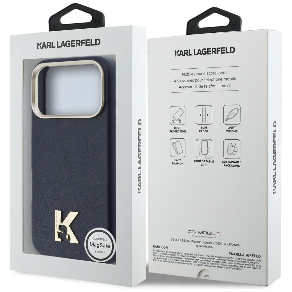 MagSafe tok Apple iPhone 17 Pro-hoz, Karl Lagerfeld, Karl Head Logo, Kék