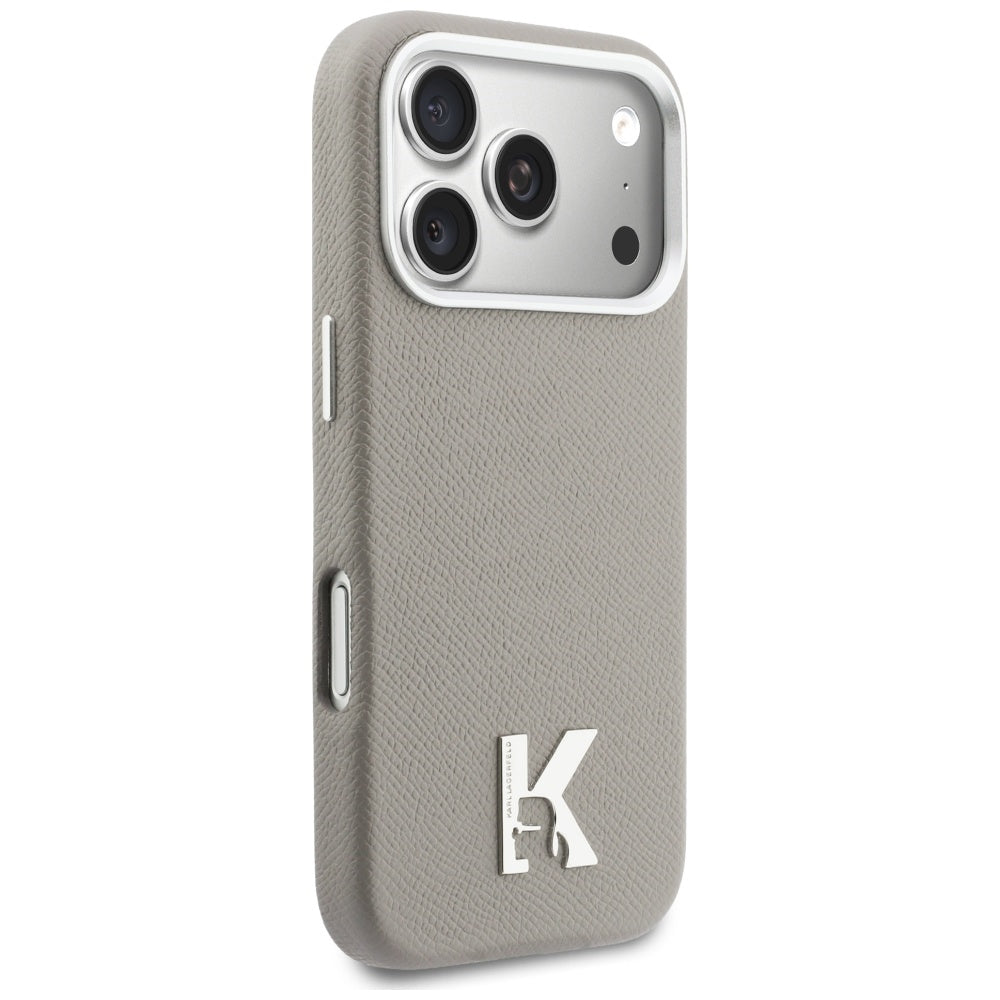 MagSafe tok Apple iPhone 17 Pro-hoz, Karl Lagerfeld, Karl Head Logo, Szürke