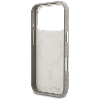 MagSafe tok Apple iPhone 17 Pro-hoz, Karl Lagerfeld, Karl Head Logo, Szürke