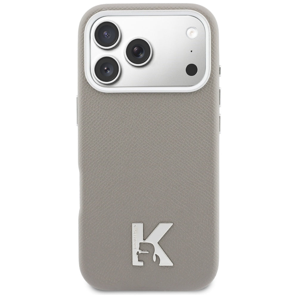 MagSafe tok Apple iPhone 17 Pro-hoz, Karl Lagerfeld, Karl Head Logo, Szürke