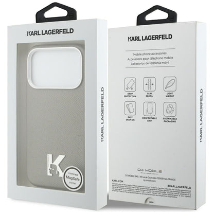 MagSafe tok Apple iPhone 17 Pro-hoz, Karl Lagerfeld, Karl Head Logo, Szürke