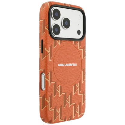 MagSafe tok Apple iPhone 17 Pro-hoz, Karl Lagerfeld, KL Monogram Logo, Narancssárga