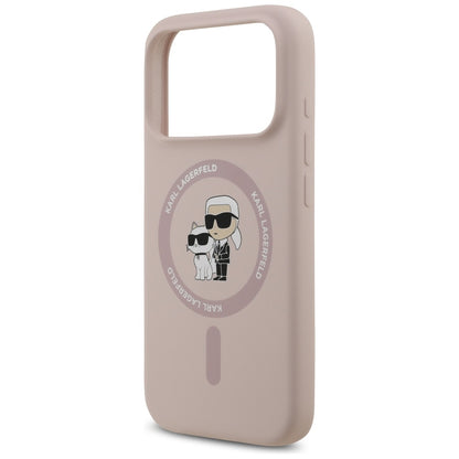 MagSafe tok Apple iPhone 17 Pro-hoz, Karl Lagerfeld, Ring Karl & Choupette, Rózsaszín