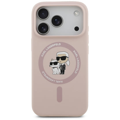 MagSafe tok Apple iPhone 17 Pro-hoz, Karl Lagerfeld, Ring Karl & Choupette, Rózsaszín