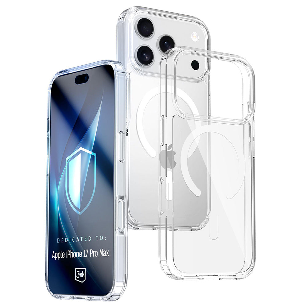 MagSafe tok Apple iPhone 17 Pro Max-hoz, 3MK, Armor MagCase, Átlátszó