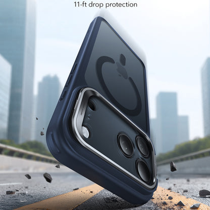 MagSafe tok Apple iPhone 17 Pro Max-hez, ESR, Classic Hybrid Kickstand, Szaténkék