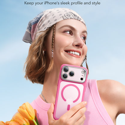 MagSafe tok Apple iPhone 17 Pro Max-hoz, ESR, Classic Hybrid Kickstand, Szatén Rózsaszín