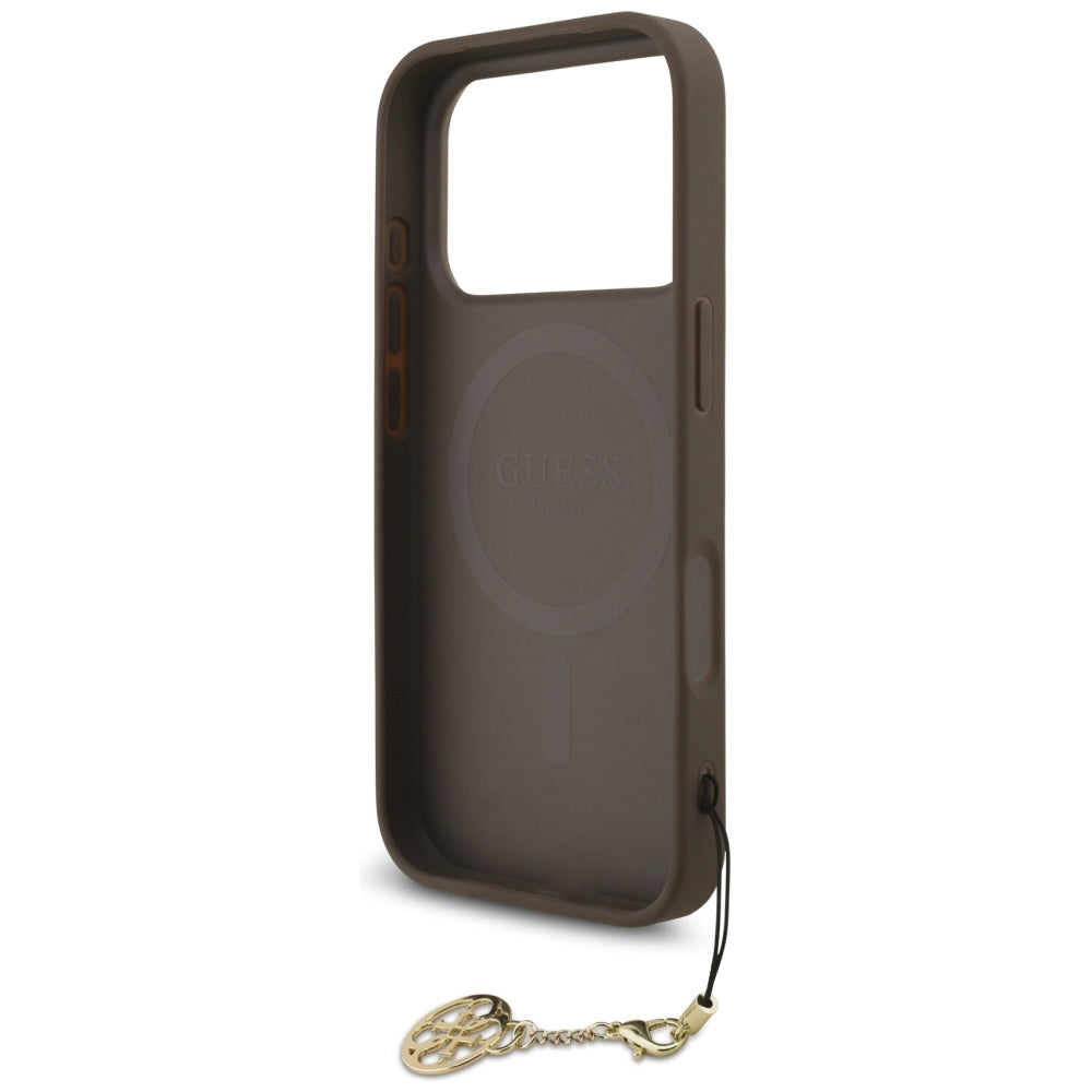 MagSafe tok Apple iPhone 17 Pro Max-hez, Guess, 4G Charm Cradle, Barna