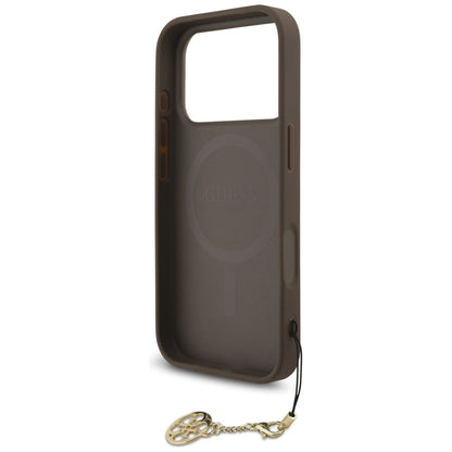 MagSafe tok Apple iPhone 17 Pro Max-hez, Guess, 4G Charm Cradle, Barna