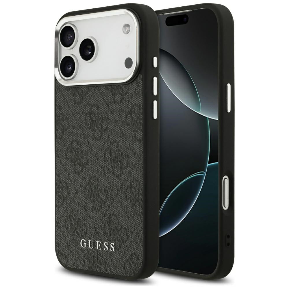 MagSafe tok Apple iPhone 17 Pro Max-hez, Guess, 4G Classic Logo, Fekete
