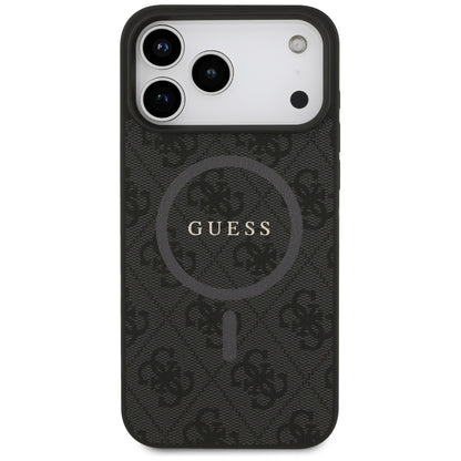 MagSafe tok Apple iPhone 17 Pro Max-hoz, Guess, 4G Ring Classic Logo, Fekete