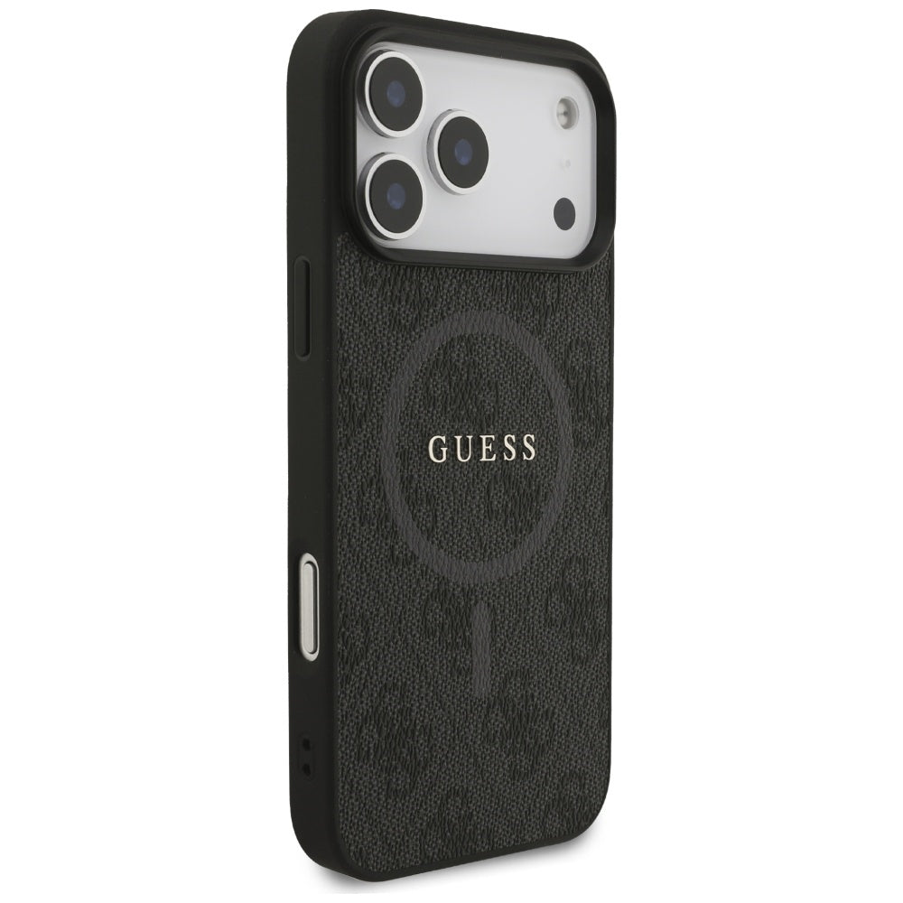 MagSafe tok Apple iPhone 17 Pro Max-hoz, Guess, 4G Ring Classic Logo, Fekete