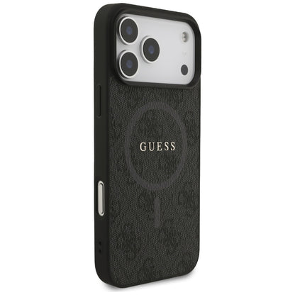 MagSafe tok Apple iPhone 17 Pro Max-hoz, Guess, 4G Ring Classic Logo, Fekete
