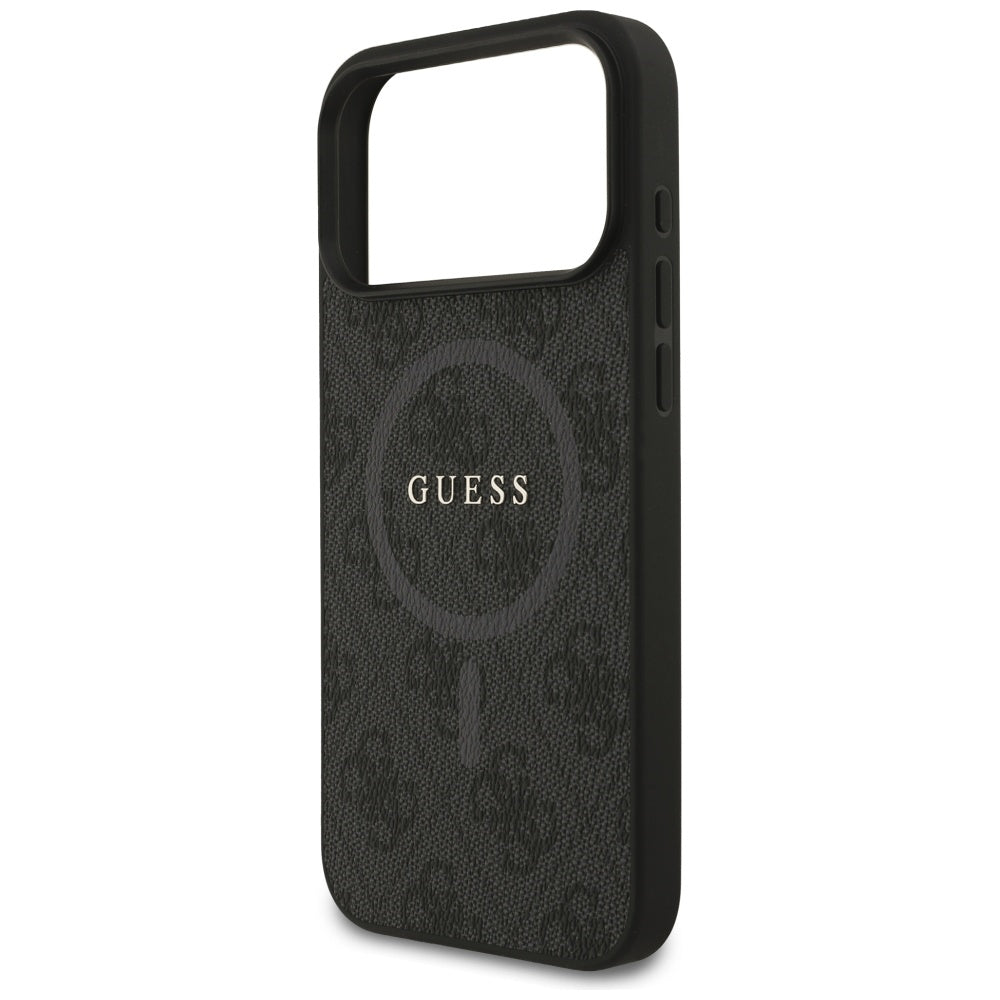 MagSafe tok Apple iPhone 17 Pro Max-hoz, Guess, 4G Ring Classic Logo, Fekete
