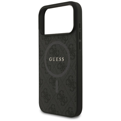 MagSafe tok Apple iPhone 17 Pro Max-hoz, Guess, 4G Ring Classic Logo, Fekete