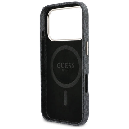 MagSafe tok Apple iPhone 17 Pro Max-hoz, Guess, 4G Script Logo, Fekete