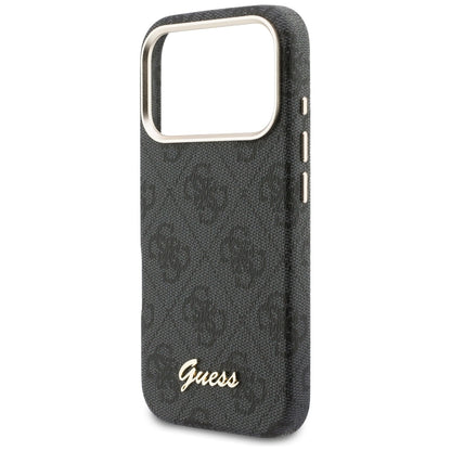 MagSafe tok Apple iPhone 17 Pro Max-hoz, Guess, 4G Script Logo, Fekete