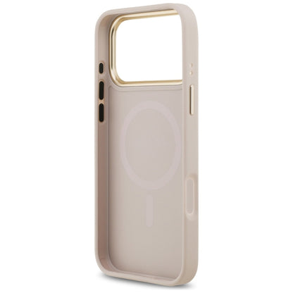 MagSafe tok Apple iPhone 17 Pro Max-hez, Guess, 4G Stripe, Rózsaszín