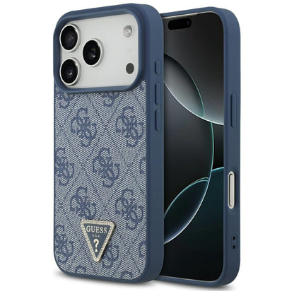 MagSafe tok Apple iPhone 17 Pro Max-hez, Guess, 4G Triangle Strass, Kék