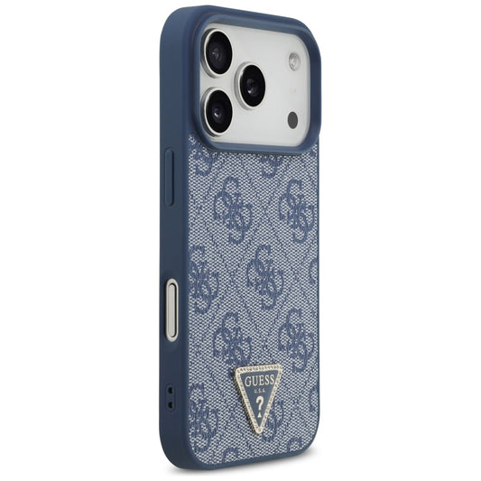 MagSafe tok Apple iPhone 17 Pro Max-hez, Guess, 4G Triangle Strass, Kék