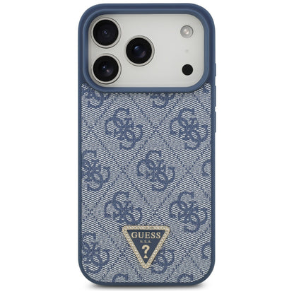 MagSafe tok Apple iPhone 17 Pro Max-hez, Guess, 4G Triangle Strass, Kék