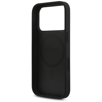 MagSafe tok Apple iPhone 17 Pro Max-hoz, Guess, 4G Triangle Strass, Fekete