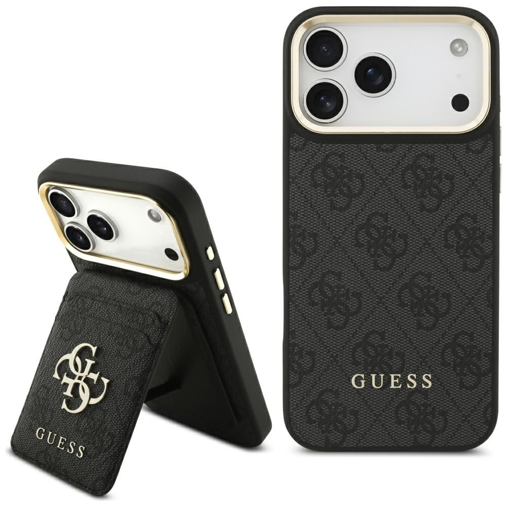 MagSafe tok Apple iPhone 17 Pro Max-hez, Guess, 4G kártyahely, Fekete