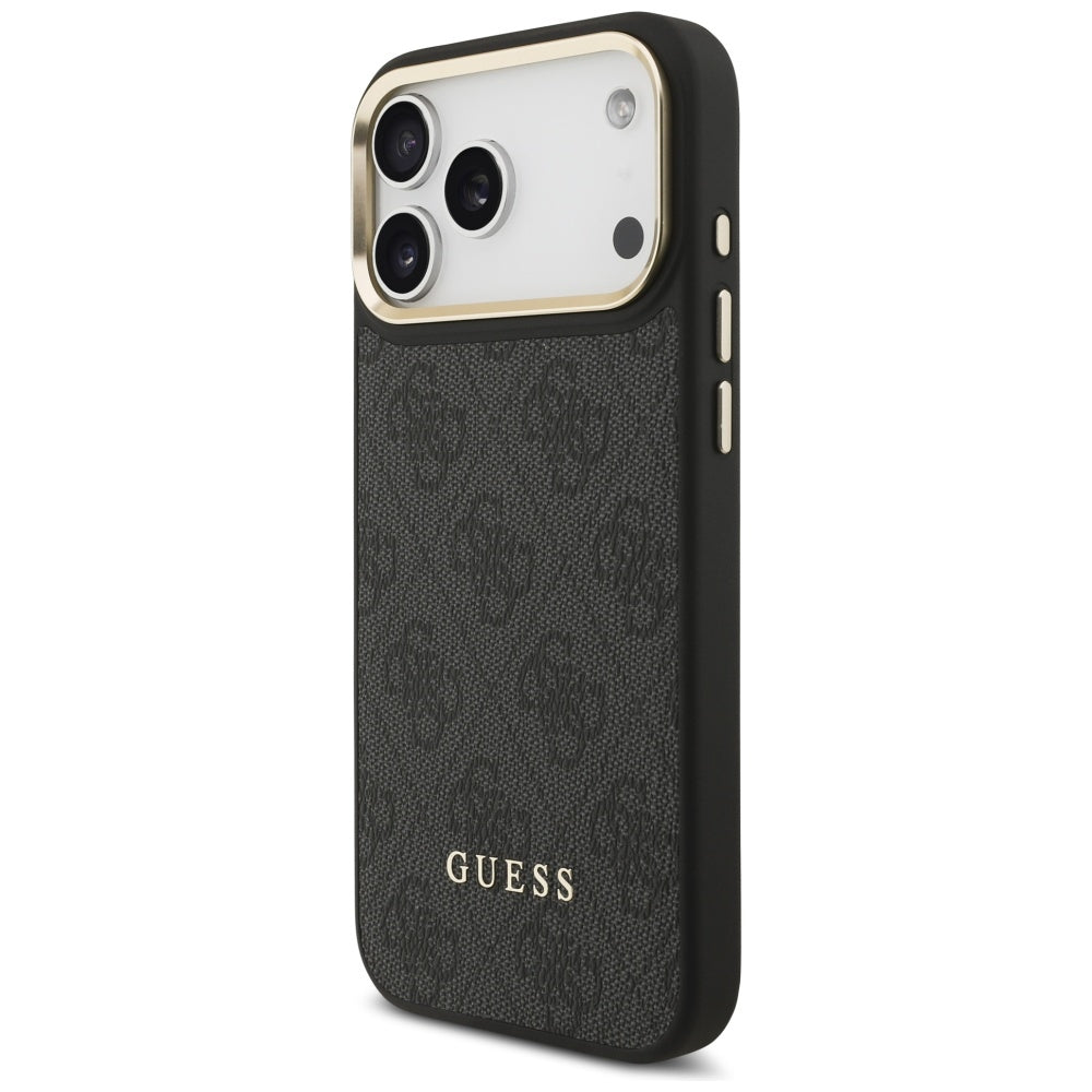 MagSafe tok Apple iPhone 17 Pro Max-hez, Guess, 4G kártyahely, Fekete