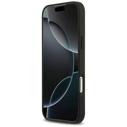 MagSafe Case for Apple iPhone 17 Pro Max, Guess, Grained Flowers, Black