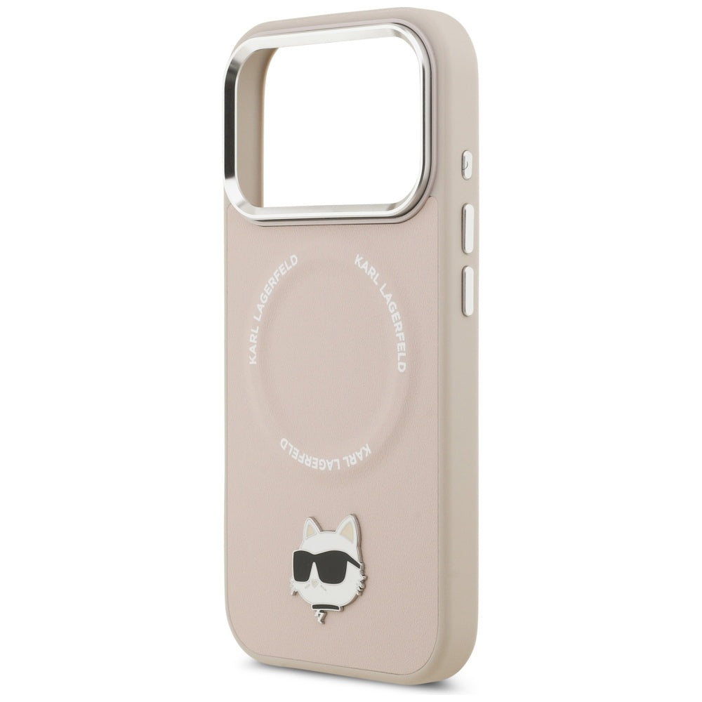 MagSafe Case for Apple iPhone 17 Pro Max, Karl Lagerfeld, Choupette Pin, Pink
